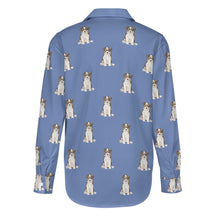 Load image into Gallery viewer, Watercolor Tricolor Border Collie Puppies Women's Shirt - 9 Colors-Apparel-Apparel, Border Collie, Dog Mom Gifts, Shirt-24