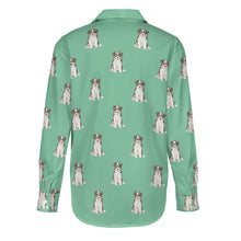 Load image into Gallery viewer, Watercolor Tricolor Border Collie Puppies Women's Shirt - 9 Colors-Apparel-Apparel, Border Collie, Dog Mom Gifts, Shirt-32