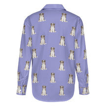 Load image into Gallery viewer, Watercolor Tricolor Border Collie Puppies Women's Shirt - 9 Colors-Apparel-Apparel, Border Collie, Dog Mom Gifts, Shirt-35