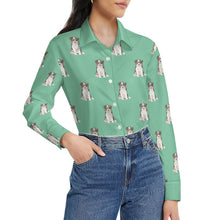 Load image into Gallery viewer, Watercolor Tricolor Border Collie Puppies Women's Shirt - 9 Colors-Apparel-Apparel, Border Collie, Dog Mom Gifts, Shirt-44
