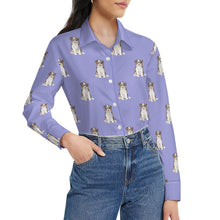 Load image into Gallery viewer, Watercolor Tricolor Border Collie Puppies Women's Shirt - 9 Colors-Apparel-Apparel, Border Collie, Dog Mom Gifts, Shirt-45