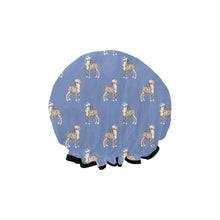 Load image into Gallery viewer, Watercolor Tricolor Bull Terriers Christmas Reusable Shower Caps-Accessories-Accessories, Bull Terrier, Christmas, Dog Mom Gifts-13