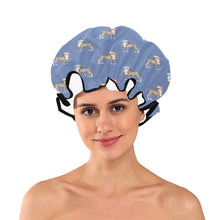 Load image into Gallery viewer, Watercolor Tricolor Bull Terriers Christmas Reusable Shower Caps-Accessories-Accessories, Bull Terrier, Christmas, Dog Mom Gifts-4