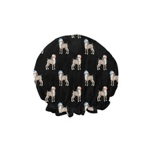 Load image into Gallery viewer, Watercolor Tricolor Bull Terriers Christmas Reusable Shower Caps-Accessories-Accessories, Bull Terrier, Christmas, Dog Mom Gifts-15