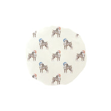 Load image into Gallery viewer, Watercolor Tricolor Bull Terriers Christmas Reusable Shower Caps-Accessories-Accessories, Bull Terrier, Christmas, Dog Mom Gifts-Ivory White-ONE SIZE-8