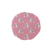 Load image into Gallery viewer, Watercolor Tricolor Bull Terriers Christmas Reusable Shower Caps-Accessories-Accessories, Bull Terrier, Christmas, Dog Mom Gifts-PaleVioletRed-ONE SIZE-8