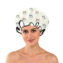 Load image into Gallery viewer, Watercolor Tricolor King Charles Spaniel Puppies Christmas Reusable Shower Caps-Accessories-Accessories, Cavalier King Charles Spaniel, Christmas, Dog Mom Gifts-2