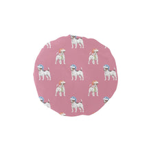 Load image into Gallery viewer, Watercolor Tricolor Russell Terriers Christmas Elastic Reusable Shower Caps-Accessories-Accessories, Christmas, Dog Mom Gifts, Jack Russell Terrier-PaleVioletRed-ONE SIZE-3