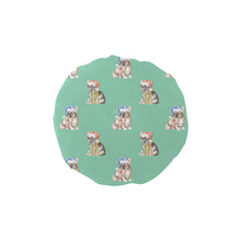 Load image into Gallery viewer, Watercolor Tricolour French Bulldogs Christmas Elastic Reusable Shower Caps-Accessories-Accessories, Christmas, Dog Mom Gifts, French Bulldog-MediumAquaMarine-ONE SIZE-13