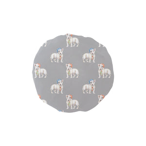 Watercolor White Black Brindle Bull Terriers Christmas Reusable Shower Caps-Accessories-Accessories, Bull Terrier, Christmas, Dog Mom Gifts-DarkGray-ONE SIZE-29