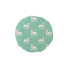 Load image into Gallery viewer, Watercolor White Black Brindle Bull Terriers Christmas Reusable Shower Caps-Accessories-Accessories, Bull Terrier, Christmas, Dog Mom Gifts-MediumAquaMarine-ONE SIZE-21