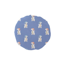 Load image into Gallery viewer, Watercolor White Black Rough Coat Russell Terriers Christmas Elastic Reusable Shower Caps-Accessories-Accessories, Christmas, Dog Mom Gifts, Jack Russell Terrier-CornflowerBlue-ONE SIZE-9