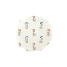 Load image into Gallery viewer, Watercolor White Black Rough Coat Russell Terriers Christmas Elastic Reusable Shower Caps-Accessories-Accessories, Christmas, Dog Mom Gifts, Jack Russell Terrier-Ivory1-ONE SIZE-1