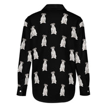 Load image into Gallery viewer, Watercolor White Black Rough Coat Russell Terriers Women&#39;s Shirt-Apparel-Apparel, Dog Mom Gifts, Jack Russell Terrier, Shirt-12