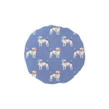 Load image into Gallery viewer, Watercolor White Black Russell Terriers Christmas Elastic Reusable Shower Caps-Accessories-Accessories, Christmas, Dog Mom Gifts, Jack Russell Terrier-CornflowerBlue1-ONE SIZE-9