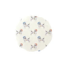 Load image into Gallery viewer, Watercolor White Black Russell Terriers Christmas Elastic Reusable Shower Caps-Accessories-Accessories, Christmas, Dog Mom Gifts, Jack Russell Terrier-Ivory3-ONE SIZE-1