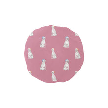 Load image into Gallery viewer, Watercolor White Boxer Dogs Christmas Reusable Shower Caps-Accessories-Accessories, Boxer, Christmas, Dog Mom Gifts-Dusty Pink-ONE SIZE-10