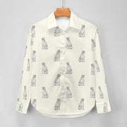 Watercolor White Boxer Dogs Women's Shirt - 9 Colors-Apparel-Apparel, Boxer, Dog Mom Gifts, Shirt-13