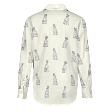 Watercolor White Boxer Dogs Women's Shirt - 9 Colors-Apparel-Apparel, Boxer, Dog Mom Gifts, Shirt-15