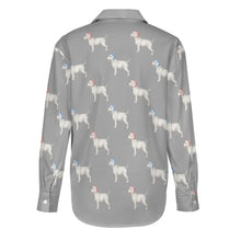 Load image into Gallery viewer, Watercolor White Bull Terriers Christmas Women&#39;s Shirt-Apparel-Apparel, Bull Terrier, Christmas, Dog Mom Gifts, Shirt-43