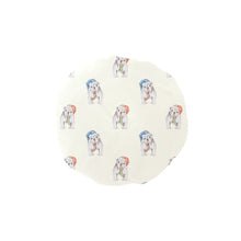 Load image into Gallery viewer, Watercolor White English Bulldogs Christmas Elastic Reusable Shower Caps-Accessories-Accessories, Christmas, Dog Mom Gifts, English Bulldog-Ivory6-ONE SIZE-1
