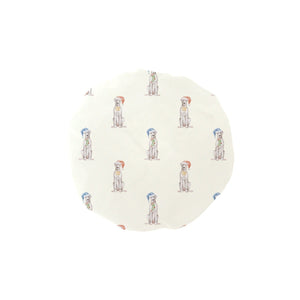 Watercolor White Great Dane Christmas Elastic Reusable Shower Caps-Accessories-Accessories, Christmas, Dog Mom Gifts, Great Dane-Ivory5-ONE SIZE-1