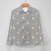 Watercolor White Orange Cocker Spaniels Christmas Women's Shirt-Apparel-Apparel, Christmas, Cocker Spaniel, Dog Mom Gifts, Shirt-34