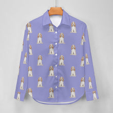 Load image into Gallery viewer, Watercolor White Orange Cocker Spaniels Women&#39;s Shirt-Apparel-Apparel, Cocker Spaniel, Dog Mom Gifts, Shirt-10