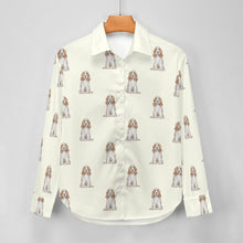 Load image into Gallery viewer, Watercolor White Orange Cocker Spaniels Women&#39;s Shirt-Apparel-Apparel, Cocker Spaniel, Dog Mom Gifts, Shirt-13