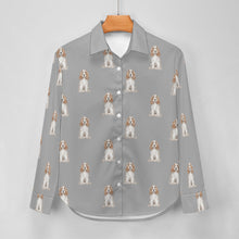 Load image into Gallery viewer, Watercolor White Orange Cocker Spaniels Women&#39;s Shirt-Apparel-Apparel, Cocker Spaniel, Dog Mom Gifts, Shirt-31