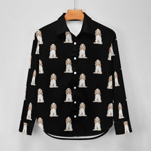 Load image into Gallery viewer, Watercolor White Orange Cocker Spaniels Women&#39;s Shirt-Apparel-Apparel, Cocker Spaniel, Dog Mom Gifts, Shirt-34