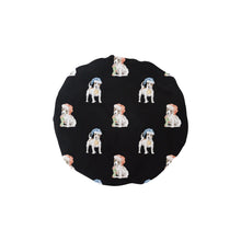 Load image into Gallery viewer, Watercolor White Red Russell Terrier Christmas Elastic Reusable Shower Caps-Accessories-Accessories, Christmas, Dog Mom Gifts, Jack Russell Terrier-Black-ONE SIZE-17