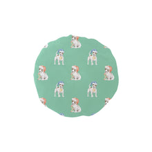 Load image into Gallery viewer, Watercolor White Red Russell Terrier Christmas Elastic Reusable Shower Caps-Accessories-Accessories, Christmas, Dog Mom Gifts, Jack Russell Terrier-MediumAquaMarine-ONE SIZE-13