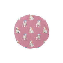 Load image into Gallery viewer, Watercolor White Red Russell Terrier Christmas Elastic Reusable Shower Caps-Accessories-Accessories, Christmas, Dog Mom Gifts, Jack Russell Terrier-PaleVioletRed-ONE SIZE-2