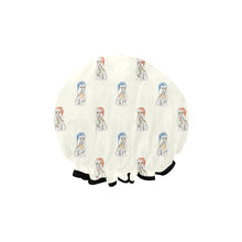 Load image into Gallery viewer, Watercolor White Tan Russell Terriers Christmas Elastic Reusable Shower Caps-Accessories-Accessories, Christmas, Dog Mom Gifts, Jack Russell Terrier-2