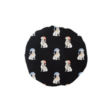 Load image into Gallery viewer, Watercolor White Tan Russell Terriers Christmas Elastic Reusable Shower Caps-Accessories-Accessories, Christmas, Dog Mom Gifts, Jack Russell Terrier-Black-ONE SIZE-17