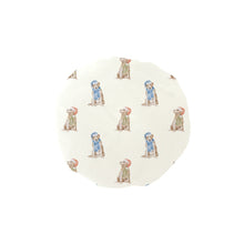Load image into Gallery viewer, Watercolor Yellow Labrador Christmas Elastic Reusable Shower Caps-Accessories-Accessories, Christmas, Dog Mom Gifts, Labrador-Ivory White-ONE SIZE-1