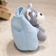 Load image into Gallery viewer, Wearable Schnauzer in a Travel Bag Stuffed Animal Plush Toy-22