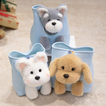 Load image into Gallery viewer, Wearable Schnauzer in a Travel Bag Stuffed Animal Plush Toy-2
