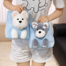 Load image into Gallery viewer, Wearable Yellow Labrador in a Travel Bag Stuffed Animal Plush Toy-10