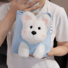 Load image into Gallery viewer, Wearable Yellow Labrador in a Travel Bag Stuffed Animal Plush Toy-12