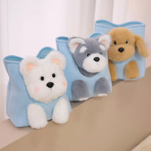 Load image into Gallery viewer, Wearable Yellow Labrador in a Travel Bag Stuffed Animal Plush Toy-20