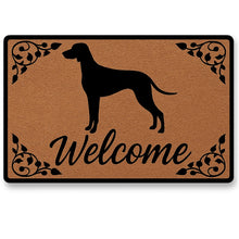 Load image into Gallery viewer, Warm Weimaraner Welcome Door Mat-Home Decor-Doormat,Home Decor,Weimaraner-1