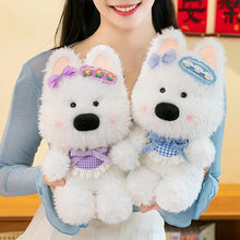 Load image into Gallery viewer, West Highland Terrier Plush Toys - Floral Bow Westie With Bib-2