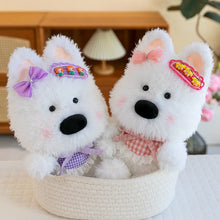 Load image into Gallery viewer, West Highland Terrier Plush Toys - Floral Bow Westie With Bib-4