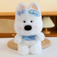 Load image into Gallery viewer, West Highland Terrier Plush Toys - Floral Bow Westie With Bib-Blue-30cm-14