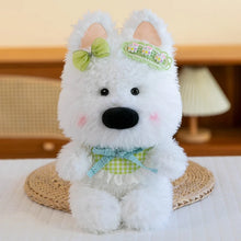 Load image into Gallery viewer, West Highland Terrier Plush Toys - Floral Bow Westie With Bib-Green-30cm-12