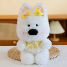 Load image into Gallery viewer, West Highland Terrier Plush Toys - Floral Bow Westie With Bib-Yellow-30cm-13