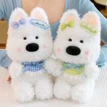 Load image into Gallery viewer, West Highland Terrier Plush Toys - Floral Bow Westie With Bib-1