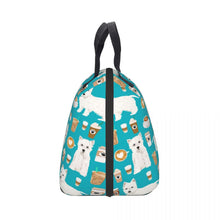 Load image into Gallery viewer, Side image of Westie lunch bag